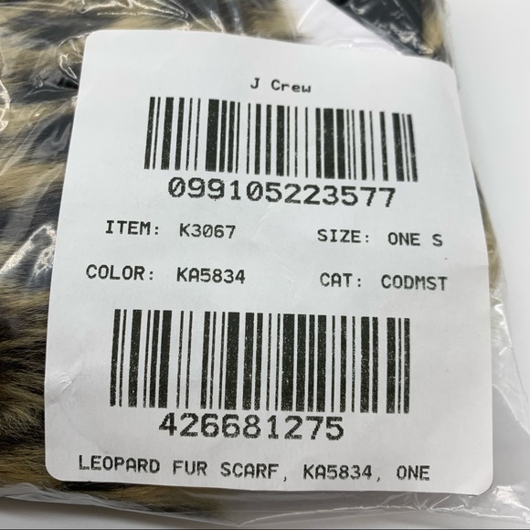❗️LAST 1❗️ Crewcuts J. Crew Leopard Faux Fur Scarf Girl’s OS - Picture 8 of 9